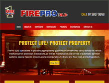 Tablet Screenshot of fireprofessionals.com.au